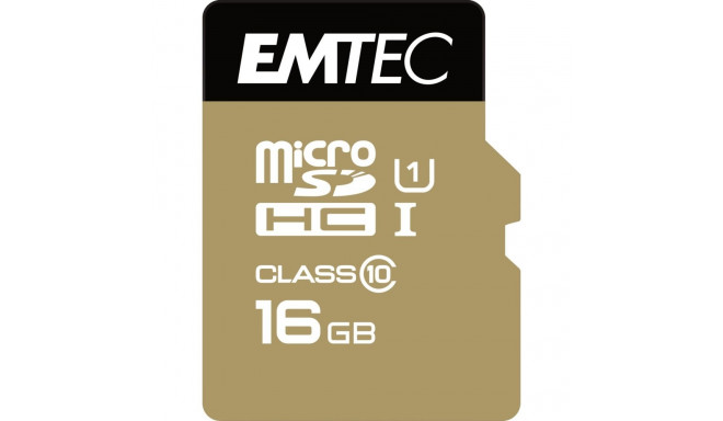"CARD Emtec m16GB UHS-I U1 EliteGold + Adapter"