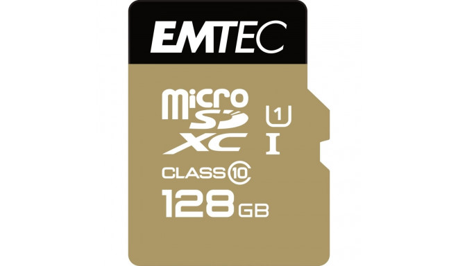 "CARD Emtec m128GB UHS-I U1 EliteGold + Adapter"