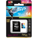 "CARD Micro 64GB Silicon Power UHS1(U3) Superior Pro Col+Ad"