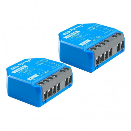 "Shelly Relais ""1 Gen4 2er Pack"" max 16A 1 Kanal WLAN Matter Zigbee Bluetooth"