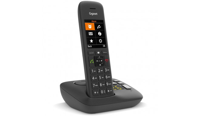 "GIGASET C575A schwarz schnurlos analog (DECT) Anrufbeantworter TFT-Farb-Display Freisprechen Adress