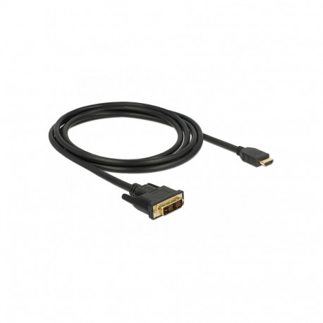 "DELOCK Kabel DVI 18+1 Stecker > HDMI-A Stecker 2 m schwarz"