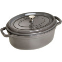 "Staub La Cocotte 29cm oval Graphit-grau. Gusseisen"
