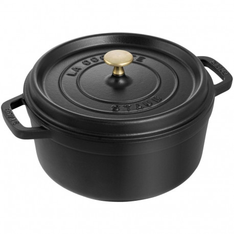 "Staub La Cocotte 26cm rund. schwarz. Gusseisen"