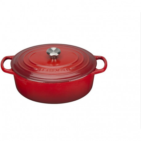 "Le Creuset Signature Bräter oval 27 cm kirschrot"