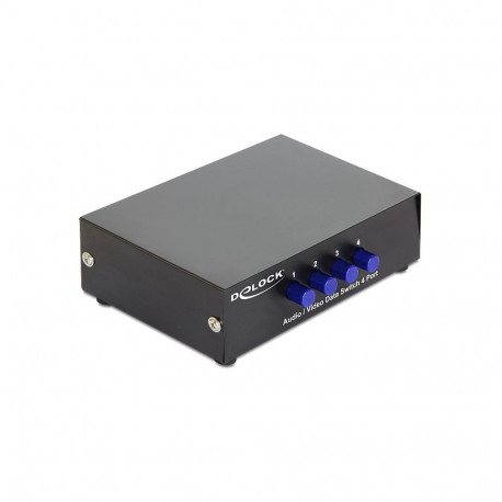 "Umschalter Audio / Video 4 Port manuell bidirektional"