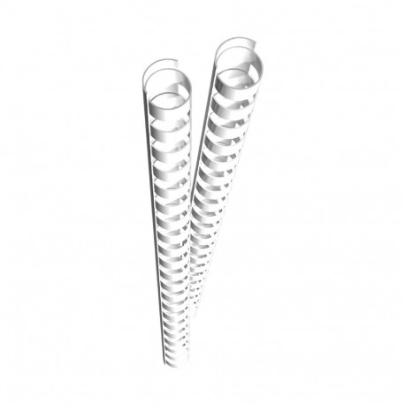 "GENIE Spiralbinderücken 12mm weiß 25 Stk"