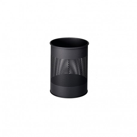 "DURABLE Papierkorb Metall rund 15L Perforation 165mm schwarz"