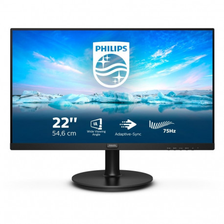"Philips 54.6cm (21.5"") 222V8LA 16:09 HDMI+DP VA"