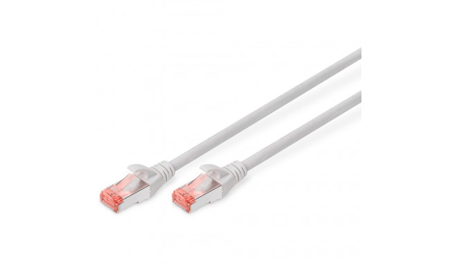 "DIGITUS Patchkabel Cat6 S/FTP 2xRJ45 1.5m grau Hebelschutz"