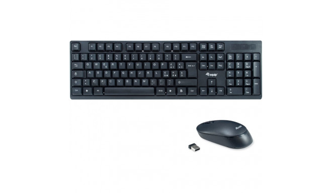 "Equip Wireless Tastatur + Maus. Layout italienisch schwarz"