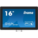 "IIYAMA 39.5cm (15.6"") TF1615MC-B1 16:9 M-Touch VGA+HDMI+DP retail"