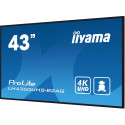 "IIYAMA 108.0cm(42.5"") LH4360UHS-B2AG 16:9 3xHDMI+2xUSB VA"