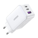 "UGREEN Nexode USB-A+2*USB-C 140W GaN Fast Charger+USB-C Cable wht"