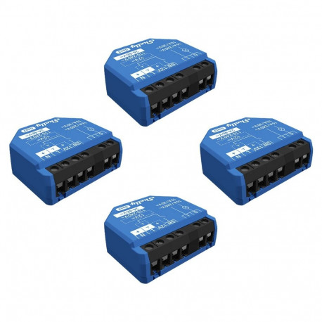 "Shelly Relais ""1 Gen3 4er Pack"" max 16A 1 Kanal WLAN BT"