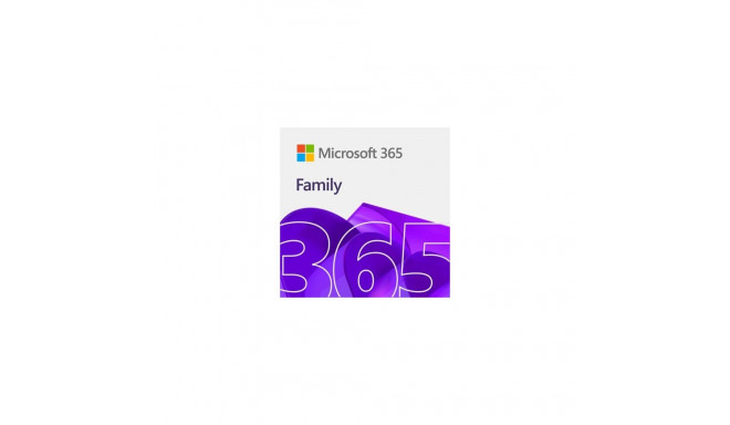 "Microsoft 365 Family - 6 PC/MAC. 1 Year - DE - Box"