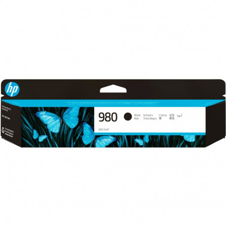 "HP 980A original Ink cartridge D8J10A black standard capacity 203.5ml 10.000 pages 1-pack Office je