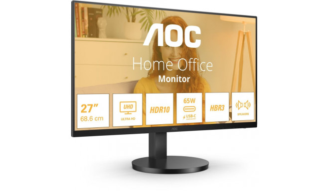 "AOC 68.6cm (27"") U27B3CF 16:09 2xHDMI+USB-C 4K Lift bl."