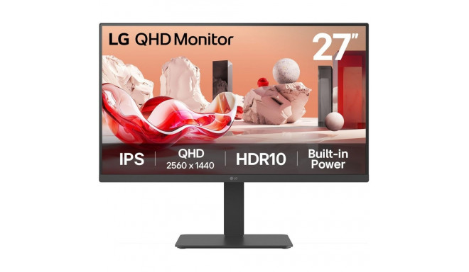 "68,6cm/27"" (2560x1440) LG 27BA45QB-B 16:9 IPS 5ms 75Hz HDR10 2xHDMI DP Speaker Pivot Black"