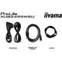 "61,1cm/24"" (1920x1200) Iiyama Prolite XUB2495WSU-B7 16:10 FHD IPS 4ms 75Hz HDMI DP USB Speaker Piv