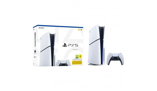 "Sony PlayStation 5 Slim Disc 1 TB SSD 8K HDR White"