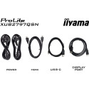 "68,5cm/27"" (2560x1440) iiyama XUB2797QSN-B2 16:9 QHD IPS 1ms 100Hz HDMI DP USB-C Speaker Pivot Bla