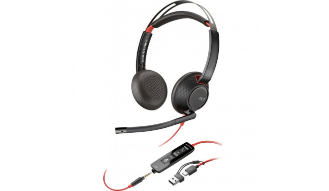 "HP Poly Headset Blackwire C5220 Stereo USB-C/A & 3,5 mm (bulk)"