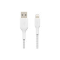 "Belkin Lightning Lade/Sync Kabel ummantelt mfi 1m weiß"