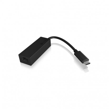 "ICY BOX IB-LAN100-C3 USB-C > Gigabit LAN (ST-BU) Adapter Schwarz"