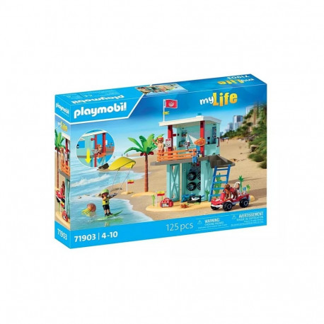 Zestaw z figurkami My Life 71903 Wieża ratownicza i plażowy samochód buggy