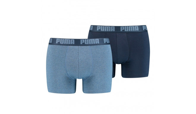 Bokserki męskie Puma Basic Boxer 2P niebieskie, granatowe 906823 36 S