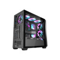 Darkflash DS900WD computer case (black) + 4 fans