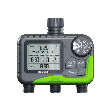 3-Zone Hose Timer RainPoint ITV305