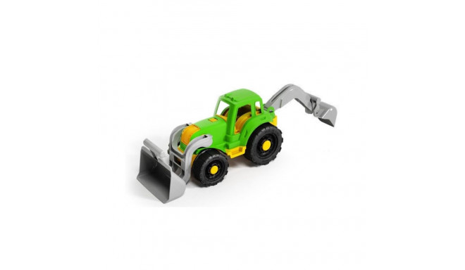 EARTHMOVING TRACTOR WITH BUCKET