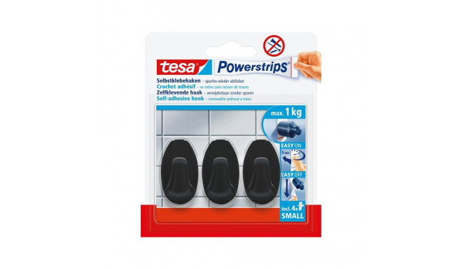 HOOKS RECTANGULAR 58275 3X1KG BLACK