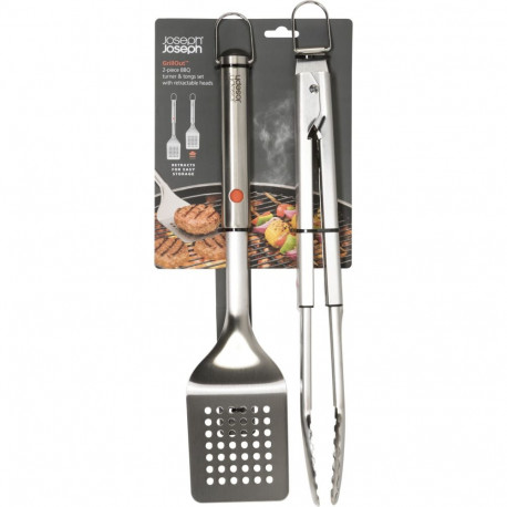 Joseph Joseph GrillOut 2-pcs.SSL BBQ Turner & Tongs Set