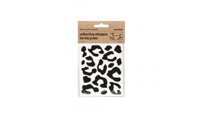 Helkurkleepsud jalgrattale BOOKMAN Reflective Stickers for Bicycles, must leopard