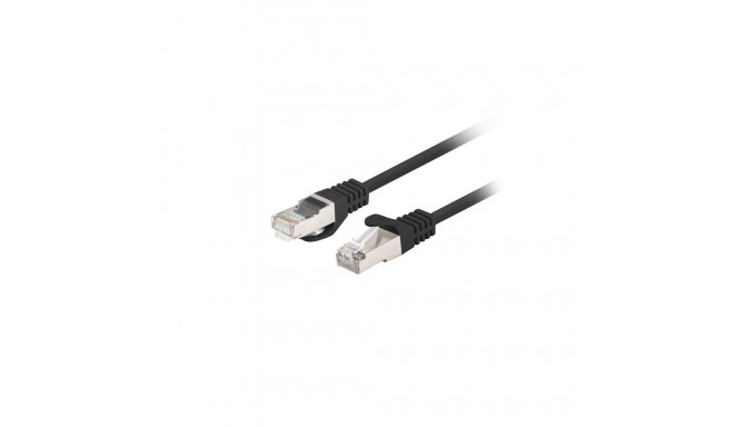 PATCHCORD CAT.6 FTP 0.5M BLACK FLUKE PASSED LANBERG 10-PACK