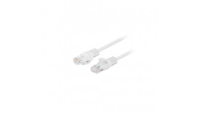 PATCHCORD CAT.5E UTP 0.25M WHITE FLUKE PASSED LANBERG 10-PACK