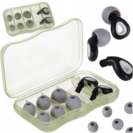 Kõrvaklappide silikoonist stopperid müra vähendamise komplekt 3 suurust