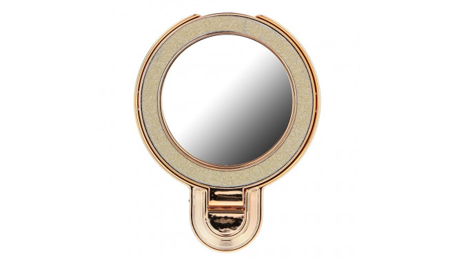 Phone stand CIRCLE MIRROR - stick-on - gold