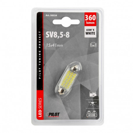 Hüperled pirn 1tk,12V, 36 smd,valge