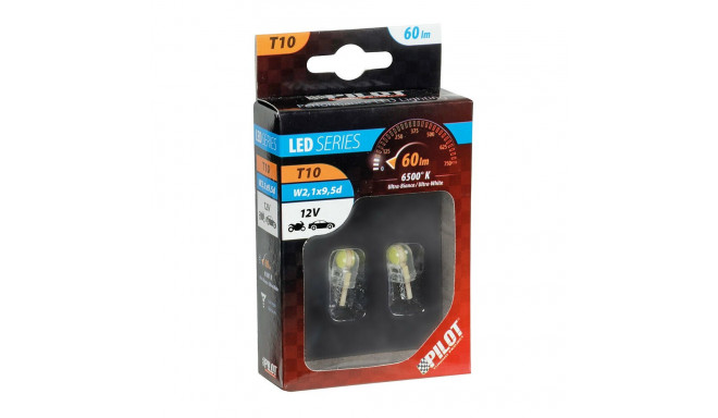 Led pirn T10, 6 COB ledi, 2tk, 12V