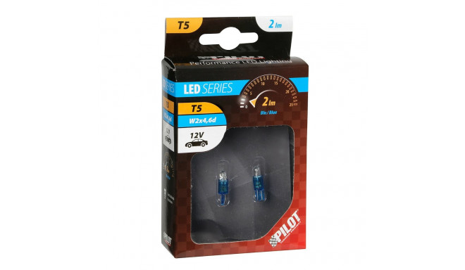 Pirnid 2tk, T5, 12V, 1led, sinised