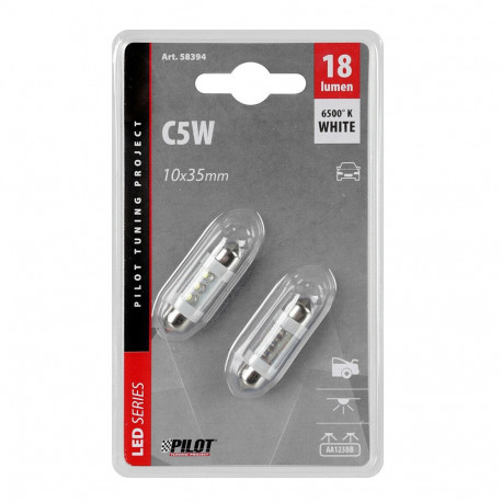 Pirn led 2tk SV8,5-8 ,10*35mm,valge