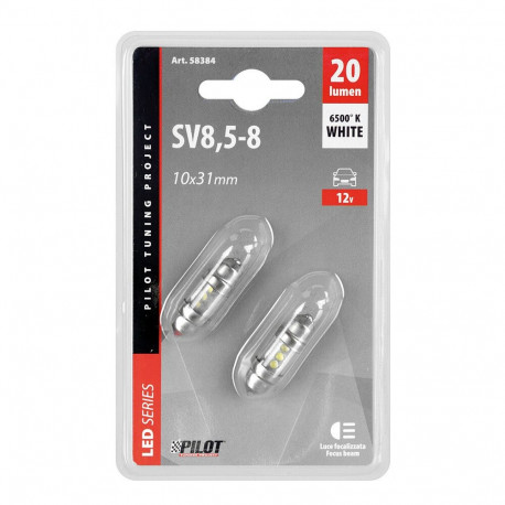 Led pirnid 2tk 10#31 mm, valge