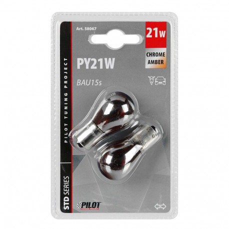 BAU15s 21W kroom/oranz PY21W 2TK 12V
