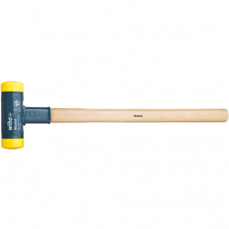 Wiha sledgehammer recoil-free, medium hard (black/wood, 80mm)