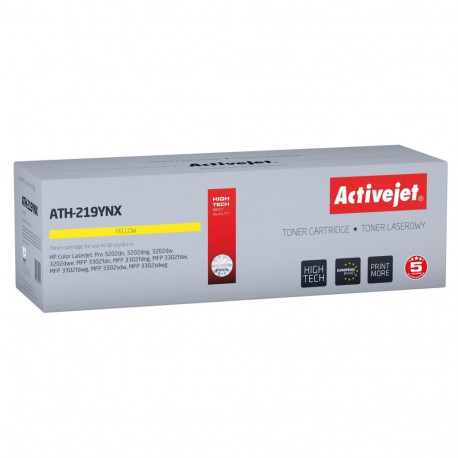 Activejet ATH-219YNX kollane tooneri kassett HP printerile, asendus HP 219X W2192X; Supreme; 2500 le