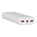 SILICON POWER QS15 valge välisaku 20000 mAh 2x USB QC 3.0 1x USB-C PD (SP20KMAPBKQS150W)
